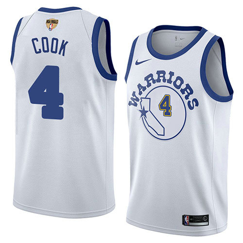 Camiseta baloncesto Quinn Cook 4 Classic 2017-18 Blanco Golden State Warriors Hombre