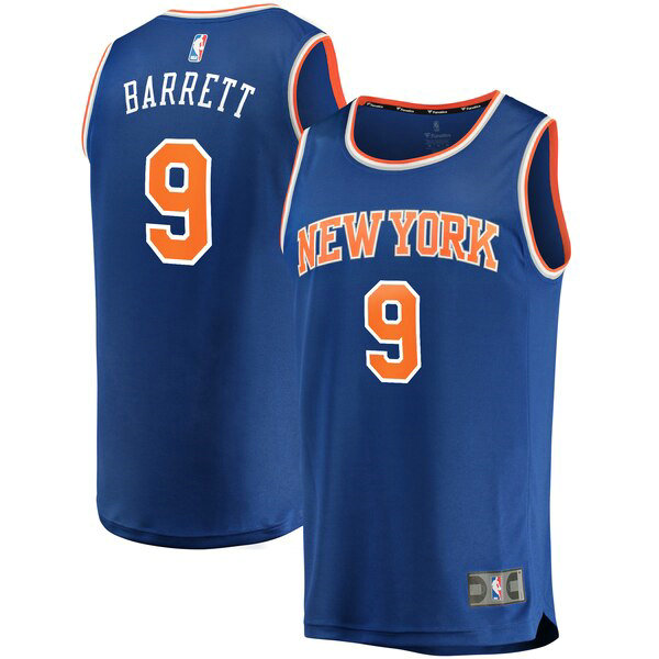 Camiseta baloncesto R.J. Barrett 9 2019 icon edition Azul New York Knicks Hombre