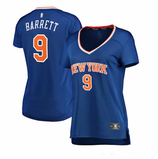 Camiseta baloncesto RJ Barrett 9 icon edition Azul New York Knicks Mujer