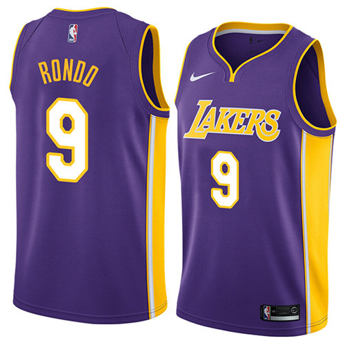 Camiseta baloncesto Rajon Rondo 9 Statement 2018 P鐓pura Los Angeles Lakers Hombre