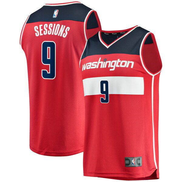 Camiseta baloncesto Ramon Sessions 0 Icon Edition Rojo Washington Wizards Nino