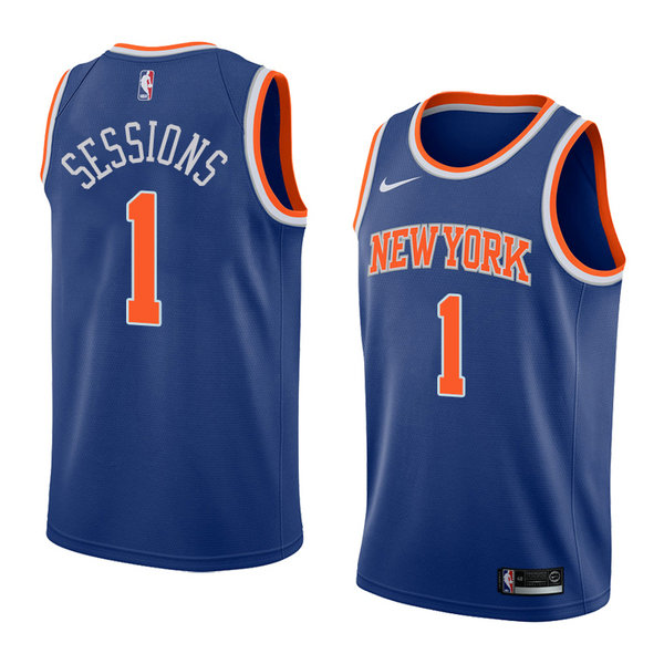 Camiseta baloncesto Ramon Sessions 1 Icon 2018 Azul New York Knicks Hombre
