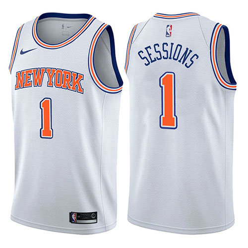 Camiseta baloncesto Ramon Sessions 1 Statement 2017-18 Blanco New York Knicks Hombre
