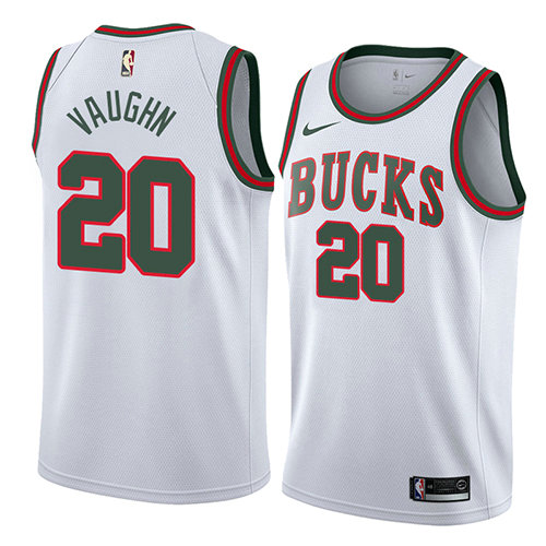 Camiseta baloncesto Rashad Vaughn 20 Classic 2018 Blanco Milwaukee Bucks Hombre