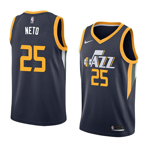Camiseta baloncesto Raul Neto 25 Icon 2018 Azul Utah Jazz Hombre