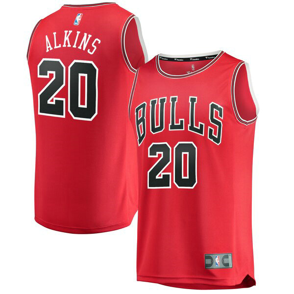 Camiseta baloncesto Rawle Alkins 20 2019 Rojo Chicago Bulls Hombre