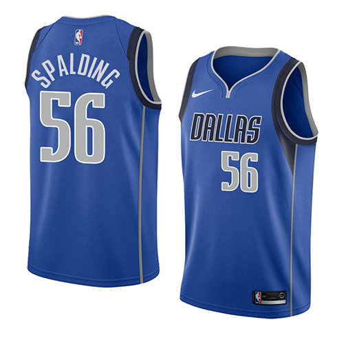 Camiseta baloncesto Ray Spalding 56 Icon 2018 Azul Dallas Mavericks Hombre