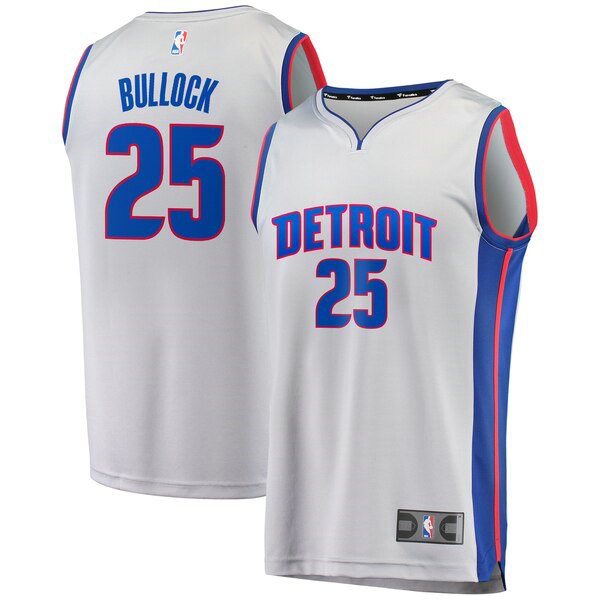 Camiseta baloncesto Reggie Bullock 25 Statement Edition Gris Detroit Pistons Hombre