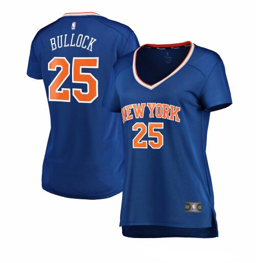 Camiseta baloncesto Reggie Bullock 25 icon edition Azul New York Knicks Mujer