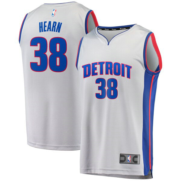 Camiseta baloncesto Reggie Hearn 38 Statement Edition Gris Detroit Pistons Hombre