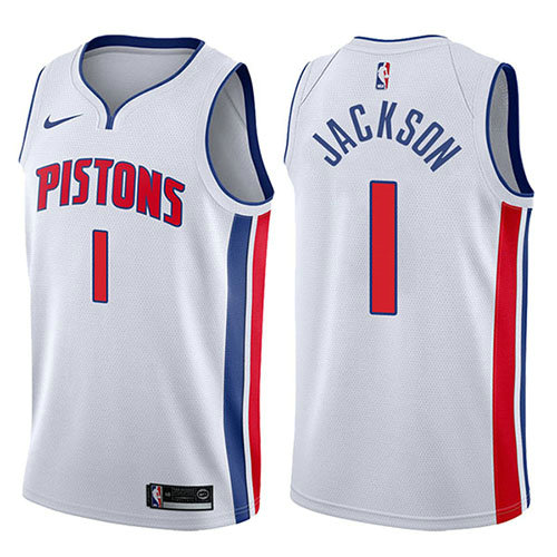 Camiseta baloncesto Reggie Jackson 1 Association 2017-18 Blanco Detroit Pistons Hombre