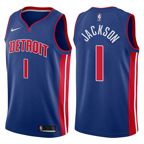 Camiseta baloncesto Reggie Jackson 1 Icon 2017-18 Azul Detroit Pistons Hombre