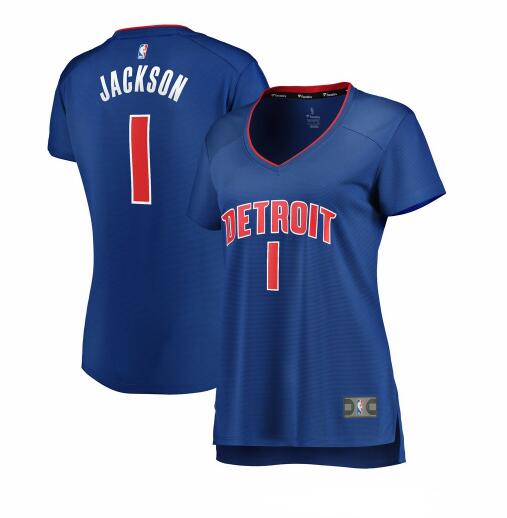 Camiseta baloncesto Reggie Jackson 1 icon edition Azul Detroit Pistons Mujer