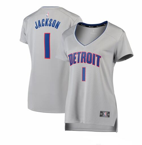 Camiseta baloncesto Reggie Jackson 1 statement edition Gris Detroit Pistons Mujer