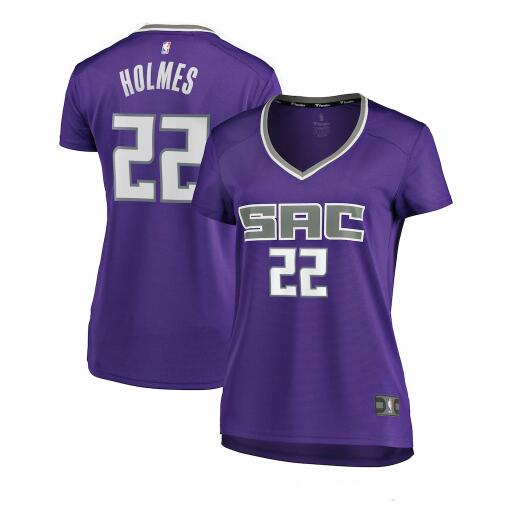 Camiseta baloncesto Richaun Holmes 22 icon edition Púrpura Sacramento Kings Mujer