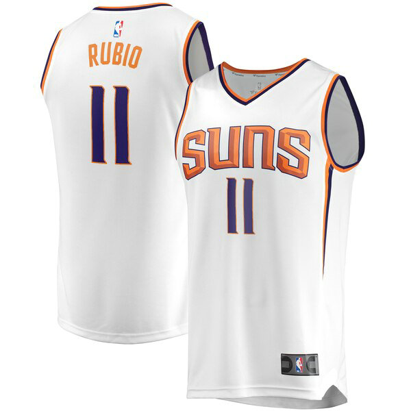 Camiseta baloncesto Ricky Rubio 11 Association Edition Blanco Phoenix Suns Hombre