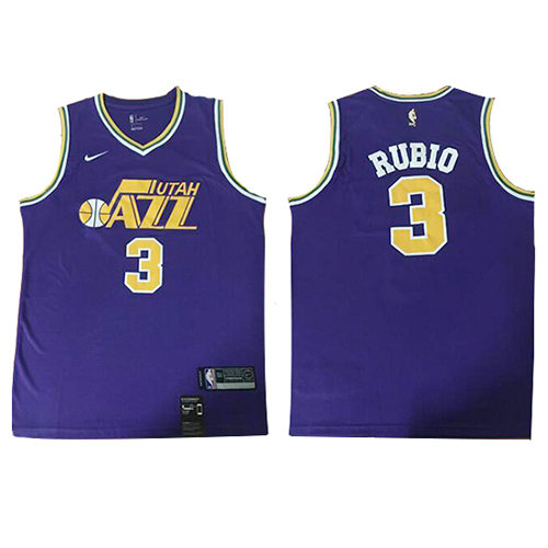 Camiseta baloncesto Ricky Rubio 3 Classic 2018-19 P鐓pura Utah Jazz Hombre