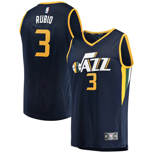 Camiseta baloncesto Ricky Rubio 3 Icon Edition Armada Utah Jazz Hombre