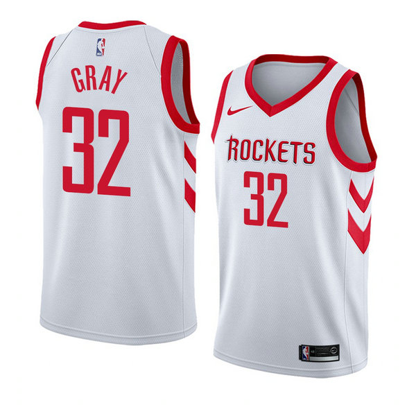 Camiseta baloncesto Rob Gris 32 Association 2018 Blanco Houston Rockets Hombre