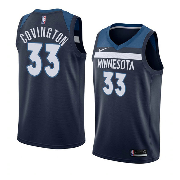 Camiseta baloncesto Robert Covington 33 Icon 2018 Azul Minnesota Timberwolves Hombre