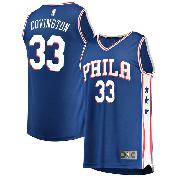Camiseta baloncesto Robert Covington 33 Icon Edition Azul Philadelphia 76ers Hombre