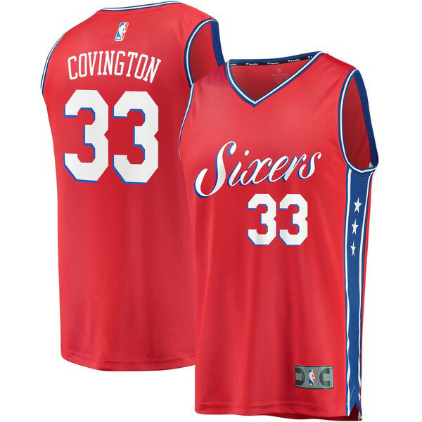 Camiseta baloncesto Robert Covington 33 Statement Edition Rojo Philadelphia 76ers Hombre