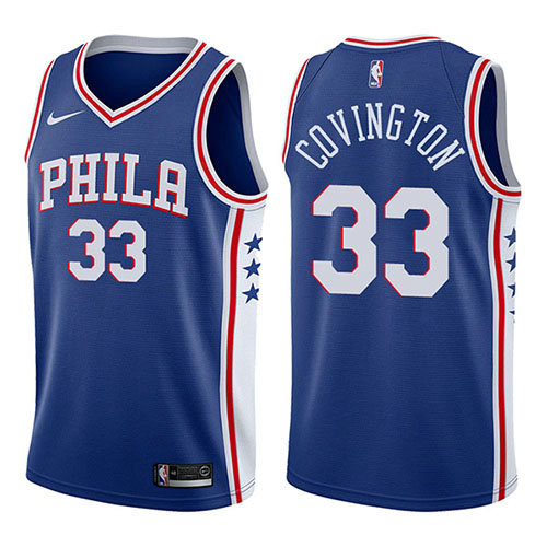 Camiseta baloncesto Robert Covington 33 Swingman Icon 2017-18 Azul Philadelphia 76ers Hombre