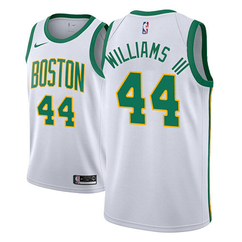 Camiseta baloncesto Robert Williams III 44 Ciudad 2018-19 Blanco Boston Celtics Hombre