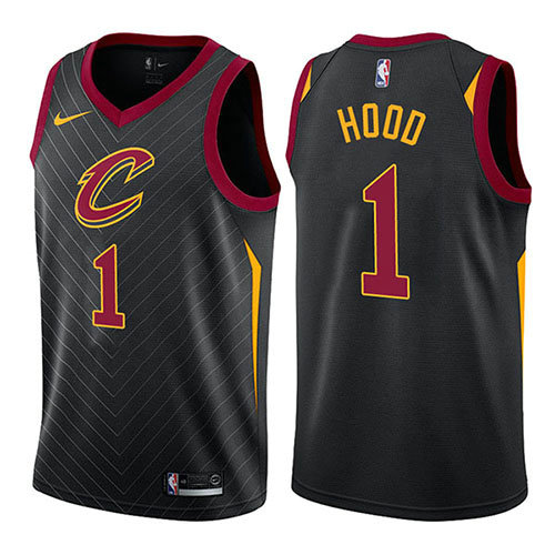 Camiseta baloncesto Rodney Hood 1 Statement 2017-18 Negro Cleveland Cavaliers Hombre