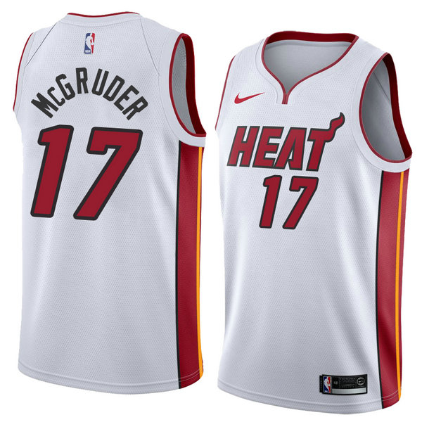 Camiseta baloncesto Rodney McGruder 17 Association 2018 Blanco Miami Heat Hombre