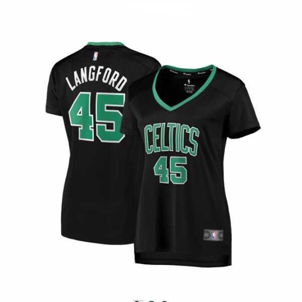 Camiseta baloncesto Romeo Langford 45 statement edition Negro Boston Celtics Mujer