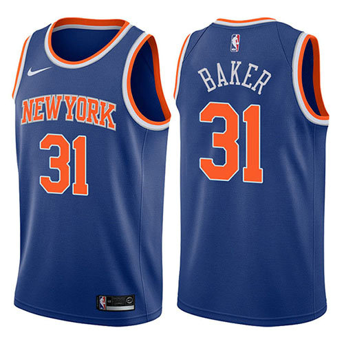 Camiseta baloncesto Ron Baker 31 Icon 2017-18 Azul New York Knicks Hombre