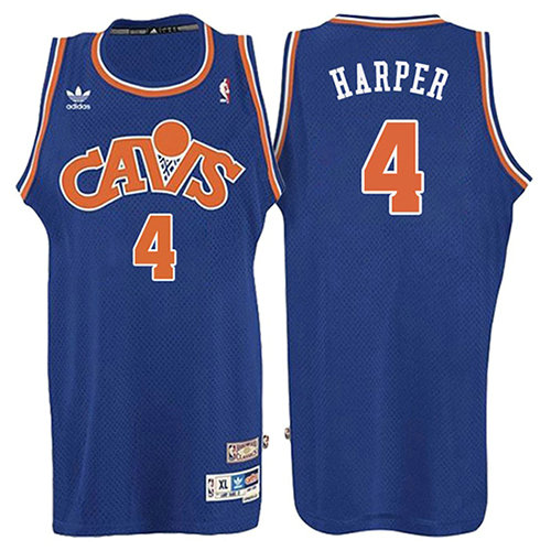 Camiseta baloncesto Ron Harper 4 Retro 2008 Azul Cleveland Cavaliers Hombre
