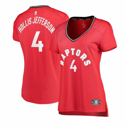Camiseta baloncesto Rondae Hollis-Jefferson 4 icon edition Rojo Toronto Raptors Mujer