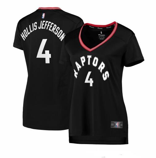 Camiseta baloncesto Rondae Hollis-Jefferson 4 statement edition Negro Toronto Raptors Mujer