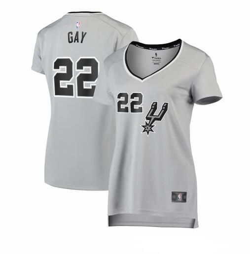 Camiseta baloncesto Rudy Gay 22 statement edition Rojo San Antonio Spurs Mujer