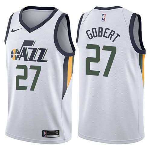 Camiseta baloncesto Rudy Gobert 27 Association 2017-18 Negro Utah Jazz Hombre
