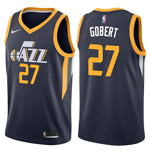 Camiseta baloncesto Rudy Gobert 27 Icon Apagado 2017-18 Azul Utah Jazz Hombre