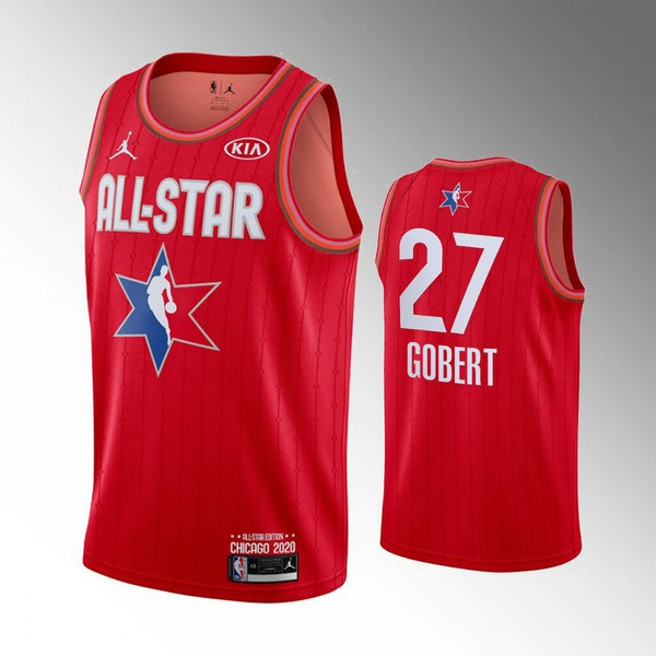 Camiseta baloncesto Rudy Gobert 27 Rojo All Star 2020 Nino