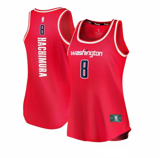 Camiseta baloncesto Rui Hachimura 8 2019-2020 icon edition Rojo Washington Wizards Mujer