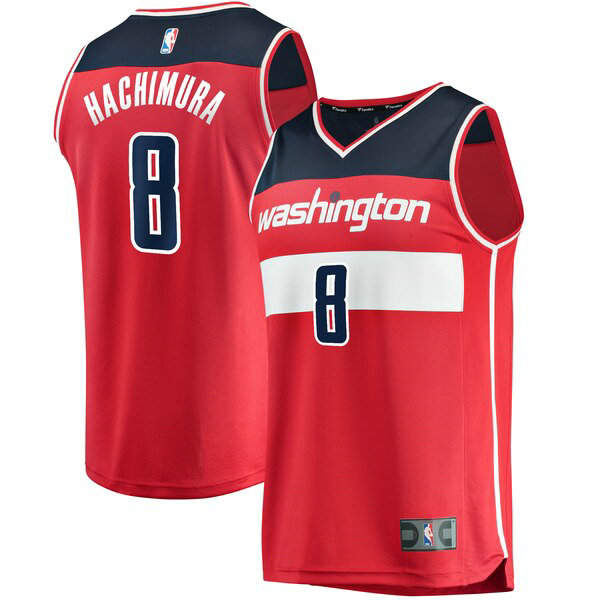 Camiseta baloncesto Rui Hachimura 8 Icon Edition Rojo Washington Wizards Hombre