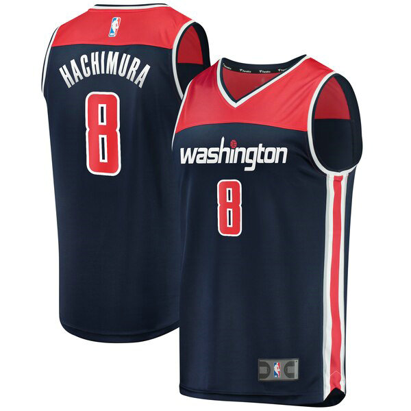 Camiseta baloncesto Rui Hachimura 8 Statement Edition Armada Washington Wizards Hombre