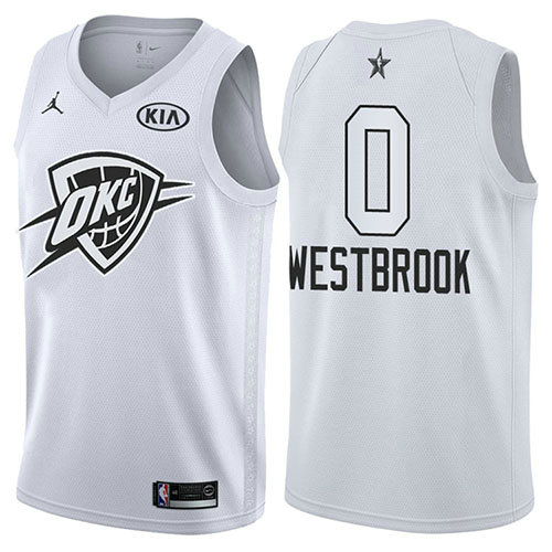 Camiseta baloncesto Russell Westbrook 0 Blanco All Star 2018 Hombre