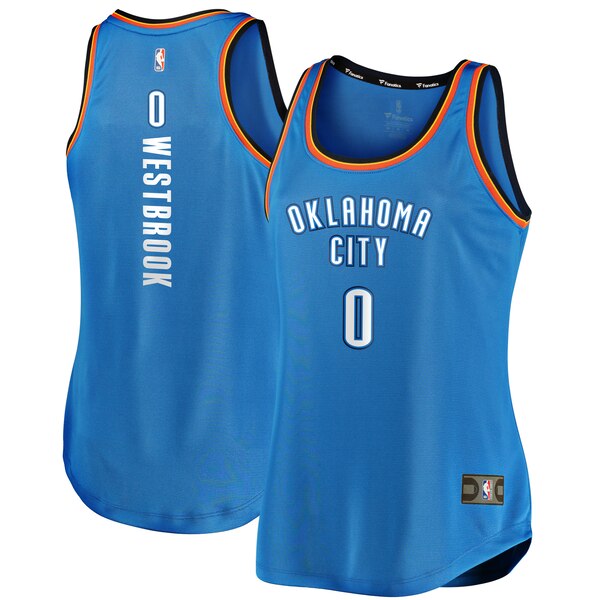 Camiseta baloncesto Russell Westbrook 0 icon edition Azul Oklahoma City Thunder Mujer