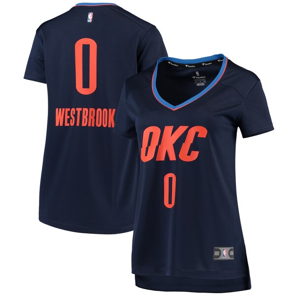 Camiseta baloncesto Russell Westbrook 0 statement edition Armada Oklahoma City Thunder Mujer