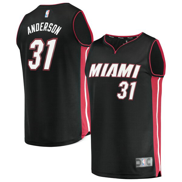 Camiseta baloncesto Ryan Anderson 31 Icon Edition Negro Miami Heat Hombre