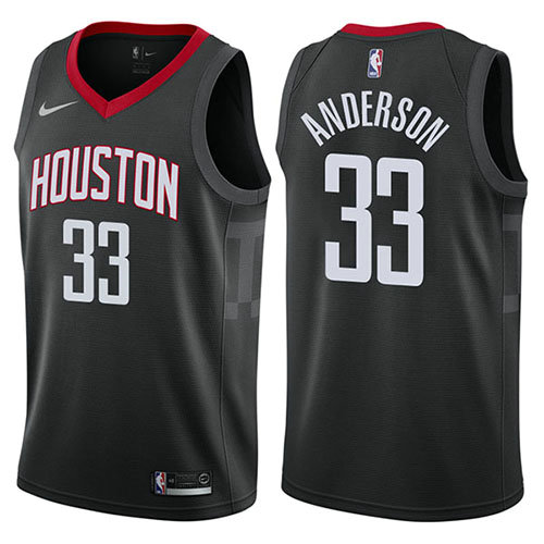 Camiseta baloncesto Ryan Anderson 33 Statement 2017-18 Negro Houston Rockets Hombre
