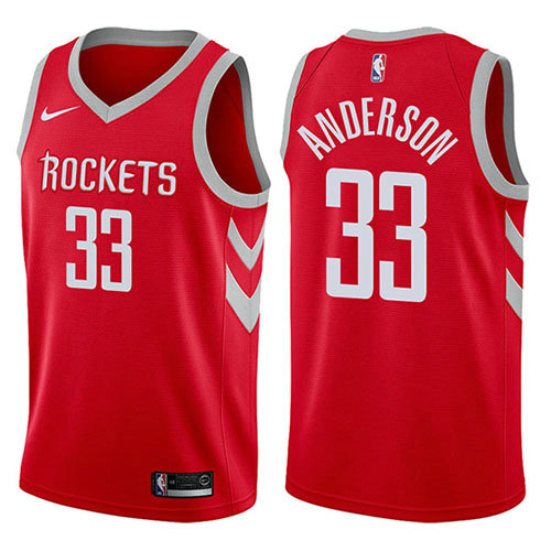Camiseta baloncesto Ryan Anderson 33 Swingman 2017-18 Rojo Houston Rockets Hombre