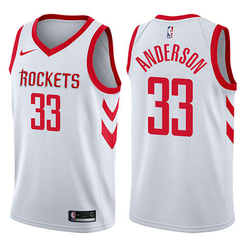 Camiseta baloncesto Ryan Anderson 33 Swingman Association 2017-18 Blanco Houston Rockets Hombre