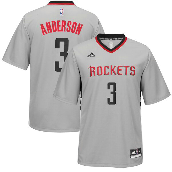Camiseta baloncesto Ryan Anderson 3 adidas Gris Houston Rockets Hombre